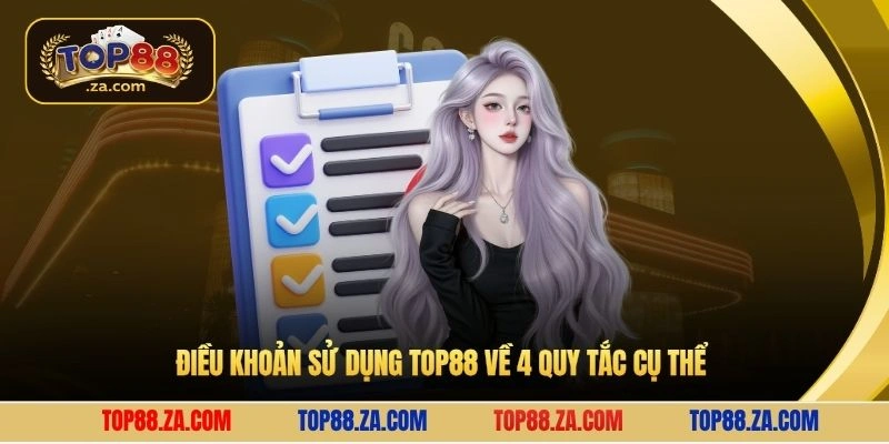 Điều khoản sử dụng Top88 về 4 quy tắc cụ thể
